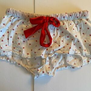 Y2K Charlotte Russe strawberry print sleep shorts